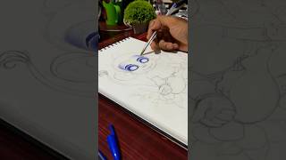 Hanuman ji drawing with pen art drawing painting shorts [upl. by Echo824]