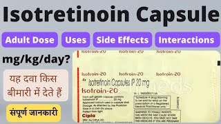 Isotretinoin capsules ip 10 mg uses in hindi  Isotretinoin capsules ip 20 mg side effects in hindi [upl. by Anned989]