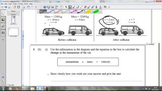 Momentum and Collisions GCSE question [upl. by Meerak353]