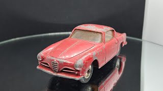 Diecast Restoration Dinky Toys Alfa Romeo 1900 coupe no185 196163 [upl. by Odnesor]