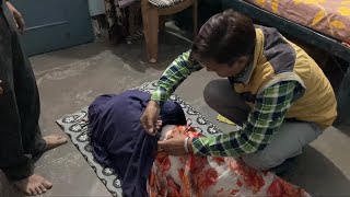 Ladies hip injection 💉 lagana padha 😭  injection funny video  comedy  nandrani official vlogs [upl. by Dwayne659]