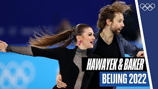 🇺🇸 Kaitlin Hawayek amp JeanLuc Bakers powerful skate to Bad Girls ⛸️😈 at Beijing2022 [upl. by Attevaj]