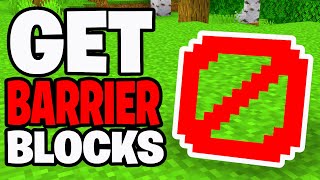 How To Get Barrier Blocks In Minecraft Bedrock  Android IOS Switch Windows 11 Xbox PS5 [upl. by Yedok]