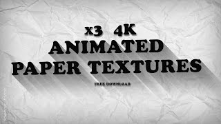 Free 4K Animated Paper Texture Overlays [upl. by Gerius]