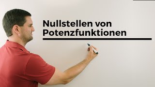 Nullstellen von Potenzfunktionen  Mathe by Daniel Jung [upl. by Regine]