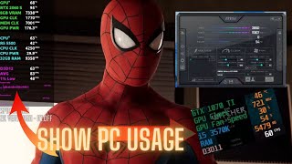 How to show all pc components stats in games FPStemperatureCPUGPURAM using afterburner [upl. by Ennaitak]