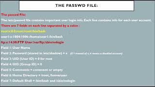 68 Explanation of passwd file [upl. by Katlin]