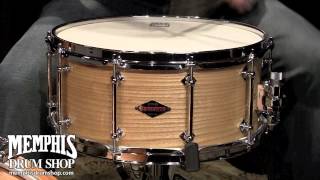 Craviotto 14 x 65 Custom Shop Ash Grain Snare Drum  4545 [upl. by Llebana252]