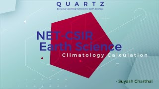 Climatology  NET  CSIR Earth Science 2016 dec calculation PART C [upl. by Utas240]