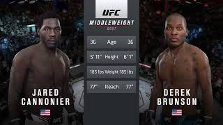 JARED CANNONIER VS DEREK BRUNSON FULL FIGHT UFC 271 [upl. by Jemine]