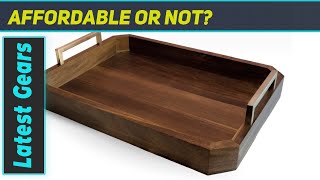 Decorative Acacia Wood Ottoman Tray  The Ultimate Multipurpose Tray [upl. by Sible372]