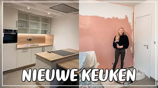 Appartement afwerken nieuwe keuken en de eerste nacht renoveren appartement ★ vlog Ellenismyname [upl. by Jania928]