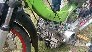 Yamaha v80 dua silinder full bleyer diacara PBT kesel kediri [upl. by Eeladnerb]