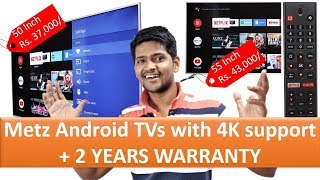 Metz Android TVs with 4K support  2 YEARS WARRANTY [upl. by Vevay24]