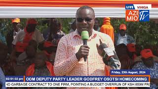 ODM is not in govt Comm Director Phillip Etale AFFRIMS in Vihiga REVEALS why Raila chose Osotsi [upl. by Stretch700]