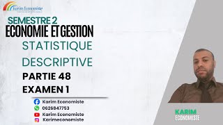 Statistiques descriptive Partie 48 Examen 1 [upl. by Lesley]