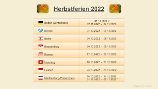 Herbstferien 2022 [upl. by Hnahk964]