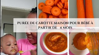 quotLa recette secrète de la purée de carotte pour bébé qui fait craquer tout le monde quot [upl. by Jem]