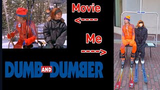 DIY Dumb amp Dumber Halloween Costume Harry Dunne Frozen Tongue Chairlift Scene quotOh Look Frostquot [upl. by Gold]