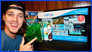 NEW 10 Gallon AQUARIUM Starter Kit SETUP [upl. by Anelliw]