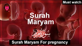 Surah Maryam For Pregnancy Beautiful Recitation [upl. by Ytak]