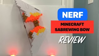 NERF Minecraft SABREWING BOW  Full Review  Firing Demo  FPS Test Bow Or Blaster nerfreview [upl. by Navoj]