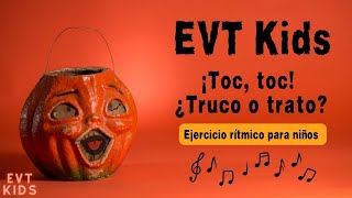 Spanish Halloween  Ejercicio rítmico para niños Rhythm Play Along [upl. by Steinway345]