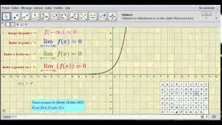 Affichage de la limite dune fonction en un point sur Géogébra حساب نهاية دالة عددية على [upl. by Ano]