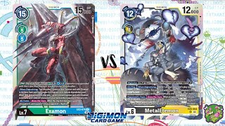 DIGIMON TCG Local match Examon BlueGreen vs MetalEtemon Black  PIEDRA BRUJA [upl. by Tammara]