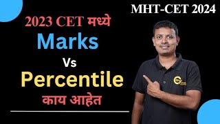 Marks Vs Percentile  MHTCET 2024 [upl. by Enamrej]