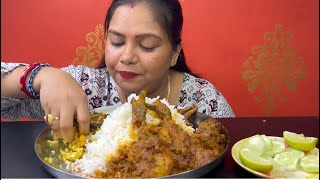 Bigbites Eating Rice With Spicy Chicken Kosha Jhal Jhal Murgi কষা।। [upl. by Piers]