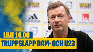 Dam och U23landslagets truppsläpp för årets sista matcher [upl. by Malony]