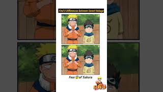 Naruto and Konohamaru hokage 😨 Spot 5 Differences Naruto 🤯🥵naruto hokage animeedit [upl. by Phedra]