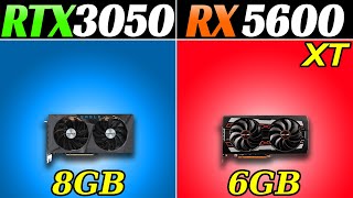 RTX 3050 vs RX 5600 XT  20 Games Benchmarks [upl. by Juback]