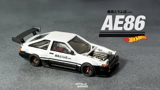 Widebody Toyota AE86 with 2JZ Engine Hot Wheels Custom [upl. by Ursulina]