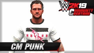 WWE 2K19 – CM Punk Community Creation Playstation 4 [upl. by Ailuy]