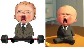 Baby Boss Funny moments drawing Meme  Try to not laugh 😂🤣 [upl. by Shandee978]