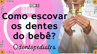 Como escovar os dentes do bebê [upl. by Yate]