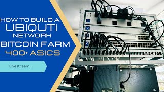 Live Network Buildout using Ubiquiti for 400 client Bitcoin Farm [upl. by Dajma]