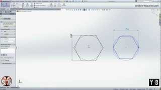 SolidWorks Çizim  Çokgen Çizimi [upl. by Ana]