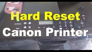 How to Hard Reset Canon Printer Error [upl. by Dibru]