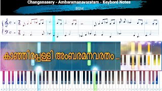 Kanjirappally Ambaramanavaratham Keyboard Notes [upl. by Nobell]