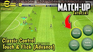 How to use match up button and pressure to defend in Efootball mobile  2024 updates [upl. by Accber]