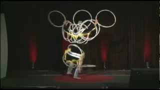 Hoop dance performance Lisa Odjig at TEDxSenecaCollege [upl. by Brinn]