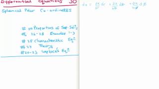 Differential Equations 30  Spherical Polar Coordinates [upl. by Naehs498]