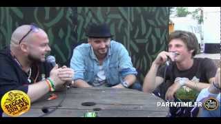 DARK amp NAÂMAN amp BAZIL  Interview HD at Reggae Sun Ska 2012 by Partytimefr [upl. by Adiaros]