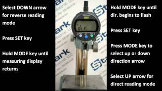 Mitutoyo Indicator Setting Changing Direction [upl. by Erdnael]