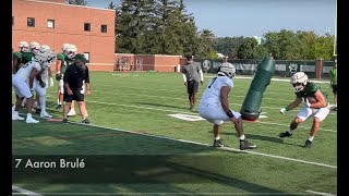 Michigan State Training Camp  offensive line tight ends linebackers  Wigenton VanDeMark [upl. by Dorr]