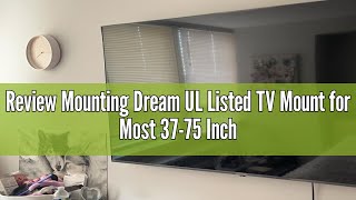 Review Mounting Dream UL Listed TV Mount for Most 3775 Inch TV Universal Tilt TV Wall Mount Fit 16 [upl. by Niall]