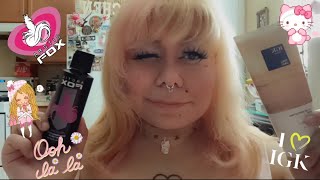 💗Bleaching Twice amp Redoing My Hair Again With Artic Fox Virgin Pink amp IGK Cali Cali Semi Permanent🌼 [upl. by Narat]